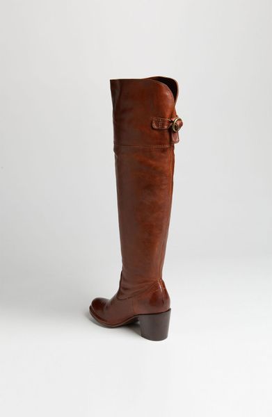 Frye Over The Knee Slouch Boots Lucinda in Brown (whiskey) | Lyst