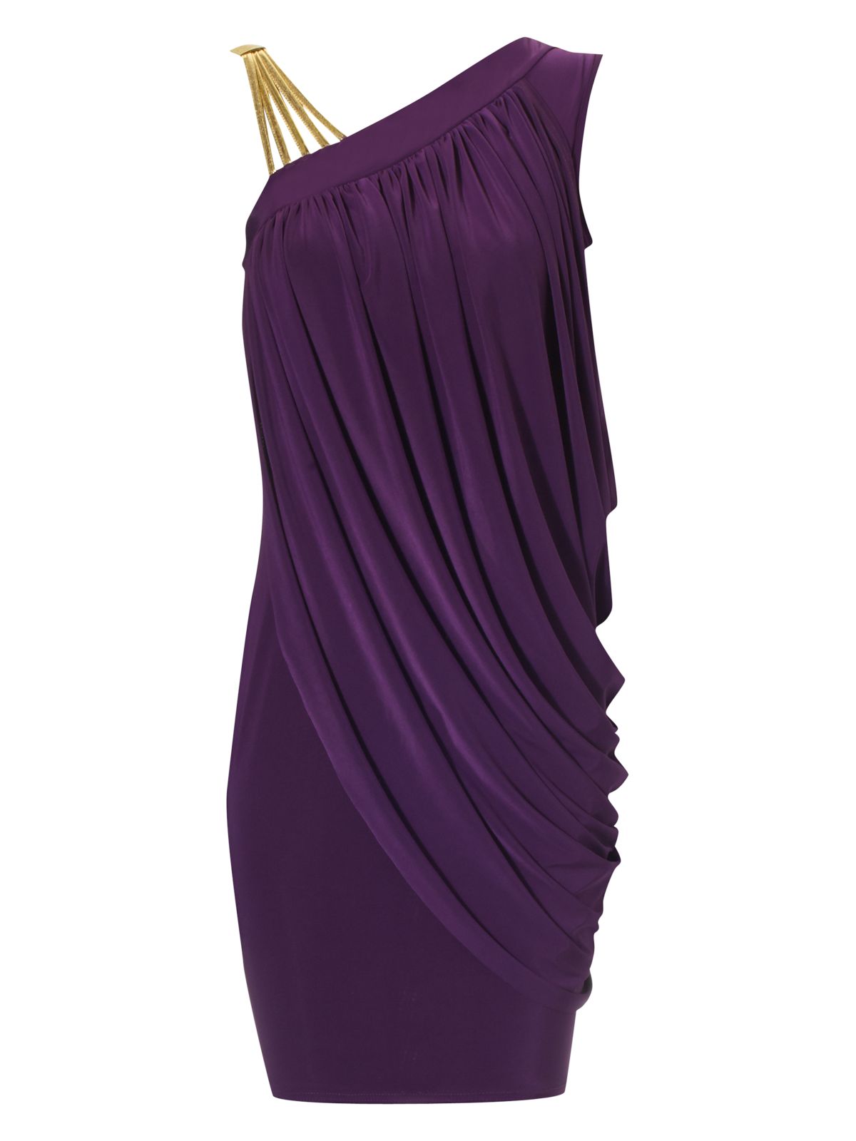 Jane Norman Gold Strap Dress in Purple | Lyst