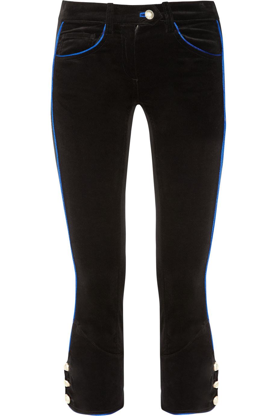 Lyst Isabel Marant Bauer Cropped Velvet Skinny Pants in Black