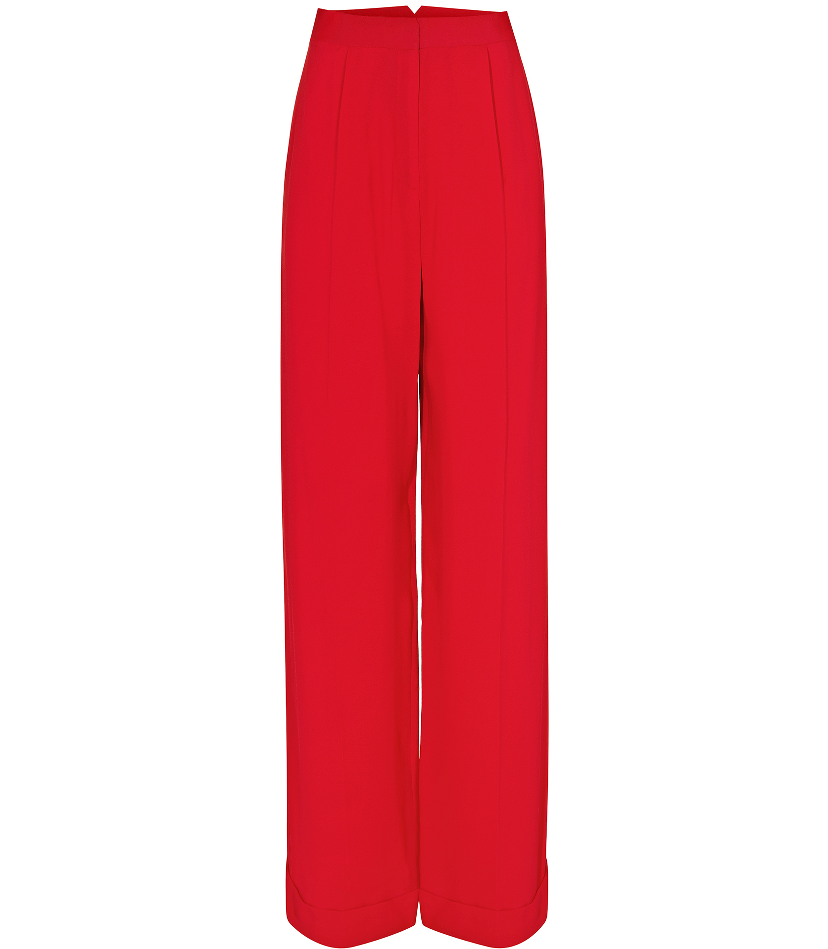 Lyst - Reiss Daria Wide Leg Trousers in Red