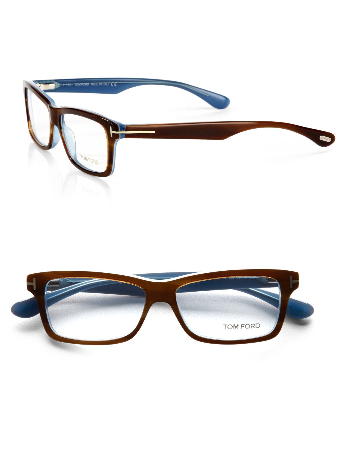 Lyst - Tom Ford Plastic Optical Frames in Brown for Men