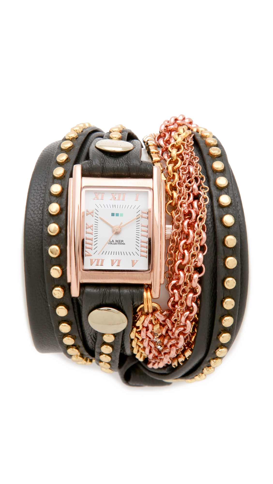 Lyst La mer collections Roman Crystal Wrap Watch in Gray