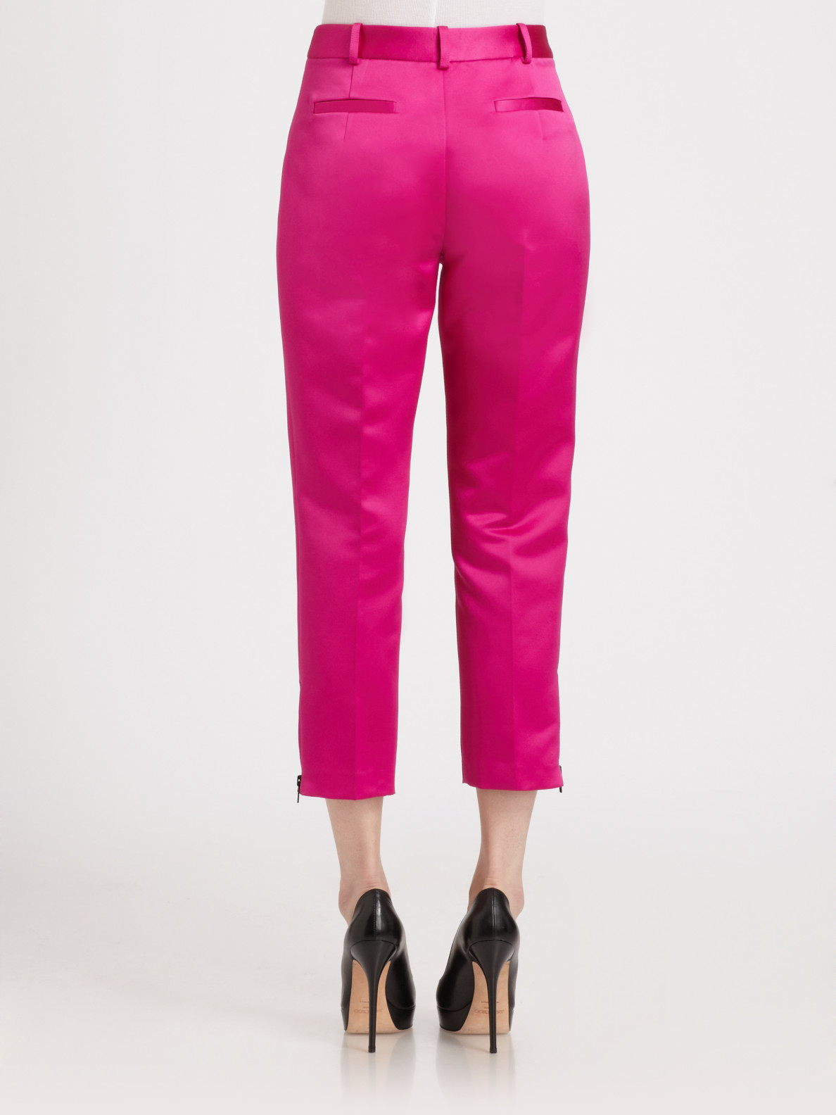 cigarette pants pink