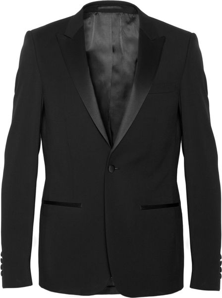 Sandro Wool Tuxedo Jacket in Black for Men | Lyst
