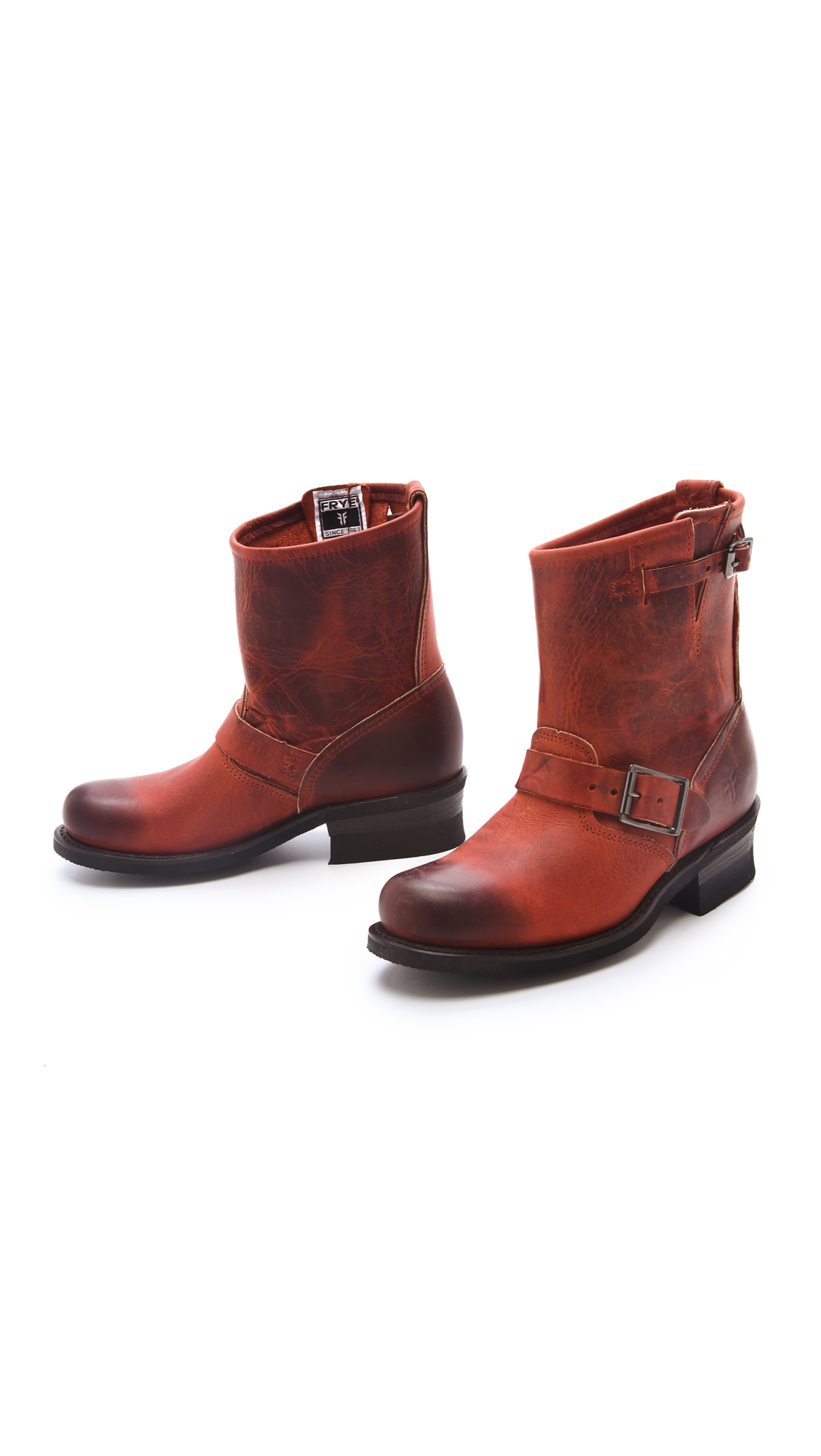 Lyst - Frye Engineer 8r Boots in Red