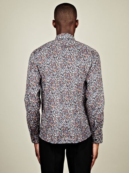 Raf Simons Raf Simons Mens Button Down Floral Print Shirt in Floral for ...