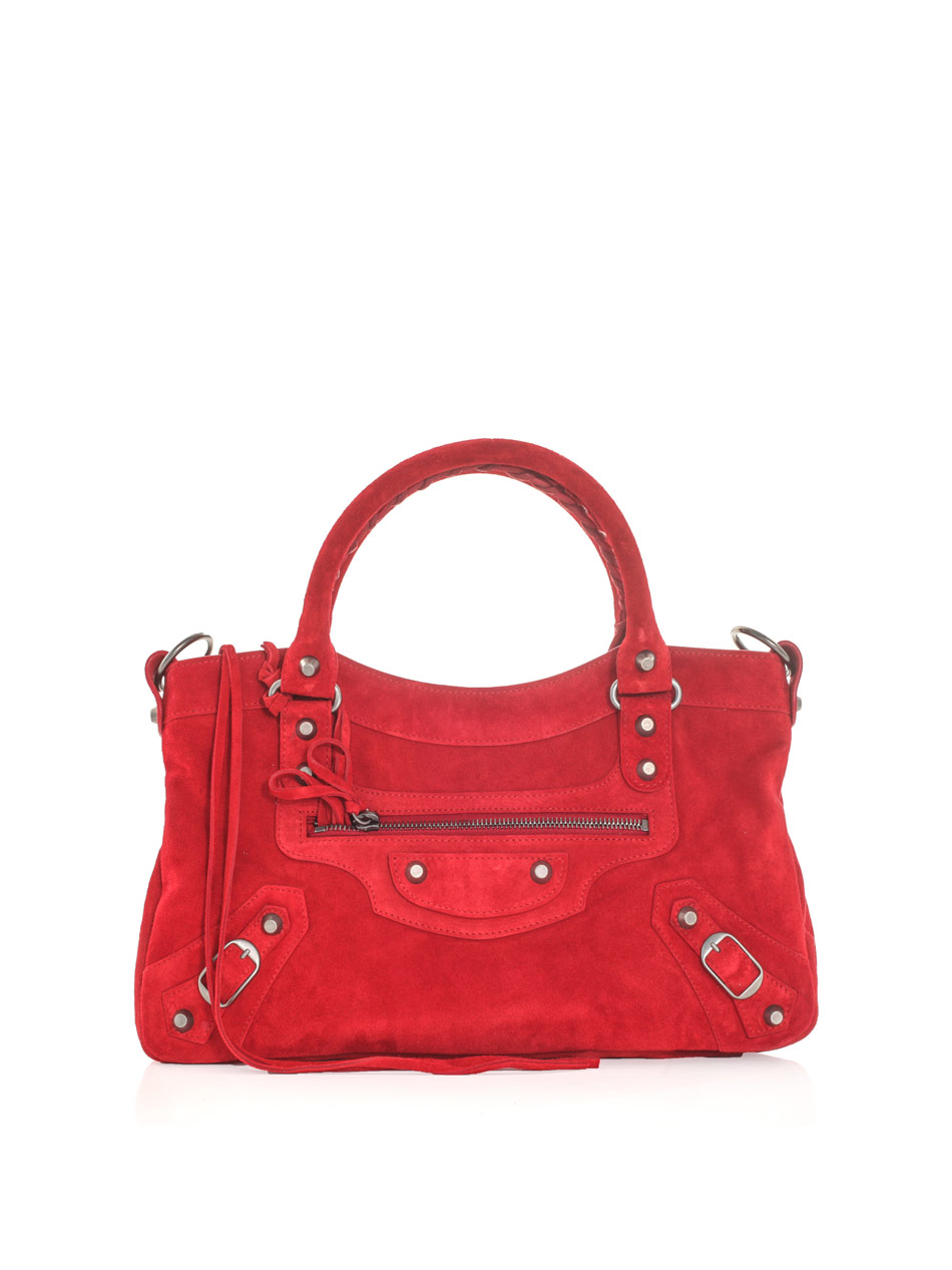 Lyst - Balenciaga The First Class Bag in Red
