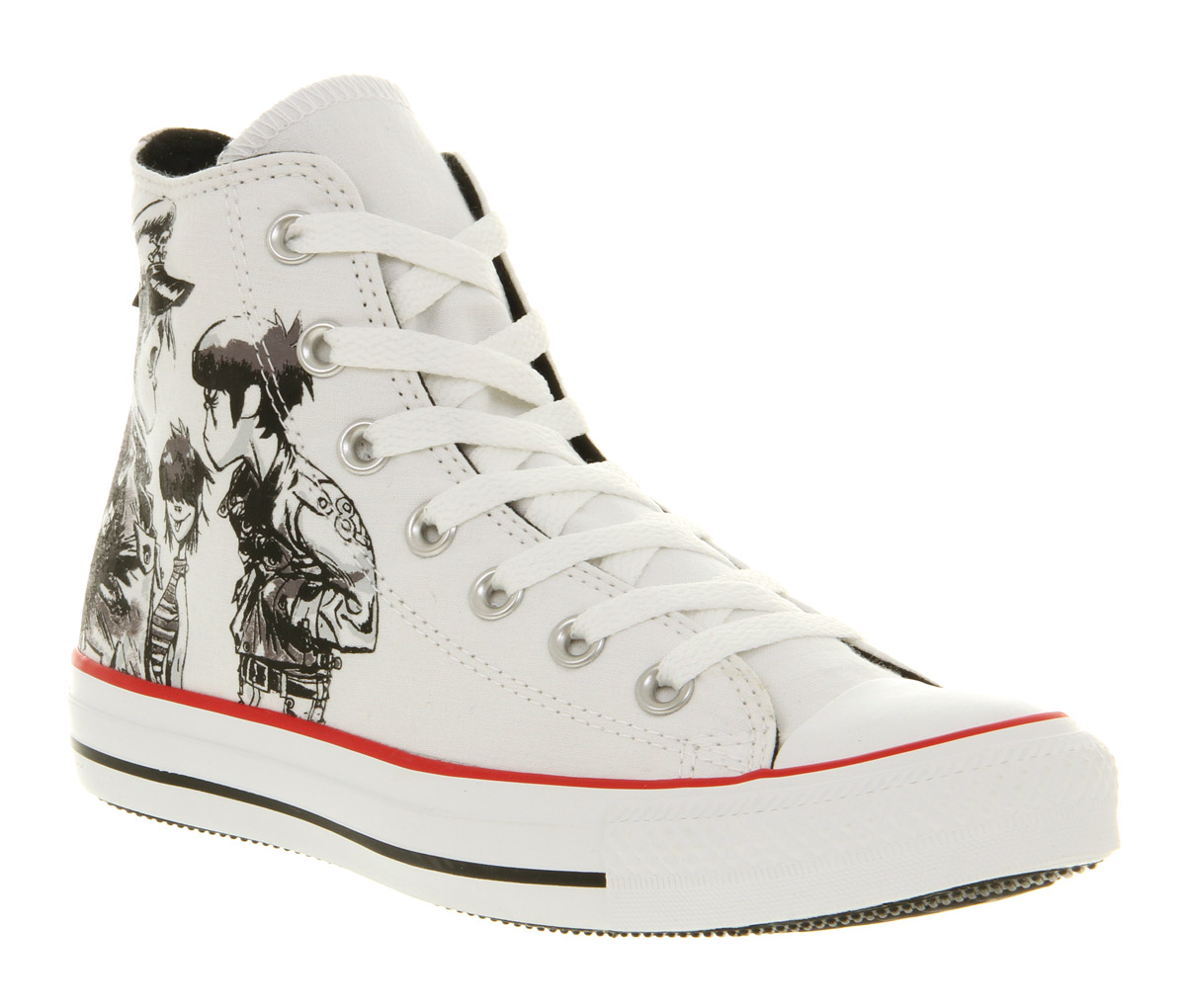 Converse All Star Hi Gorillaz White Print in White for Men | Lyst