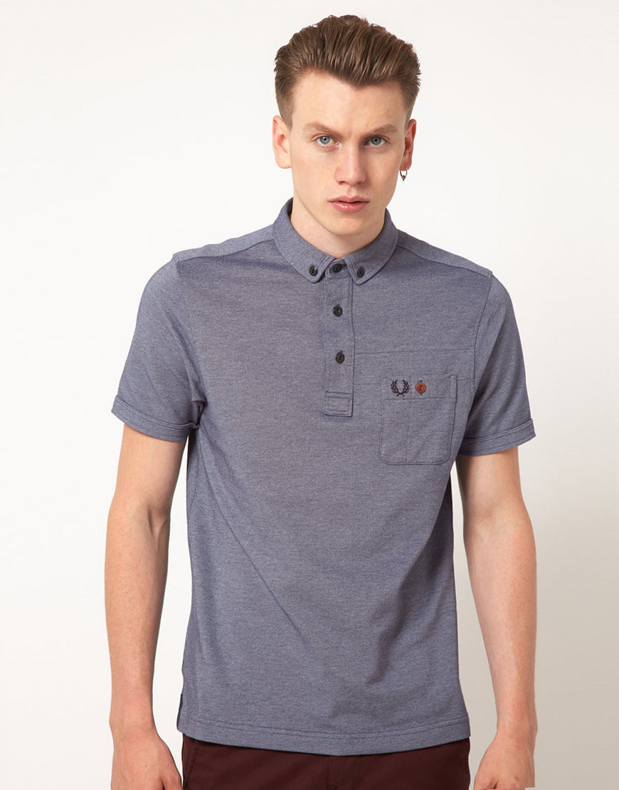 Fred Perry Penny Collar Polo Shirt in Blue for Men (navyblue) | Lyst