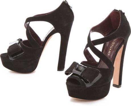 Jill Stuart Mena Strappy Sandals in Black | Lyst