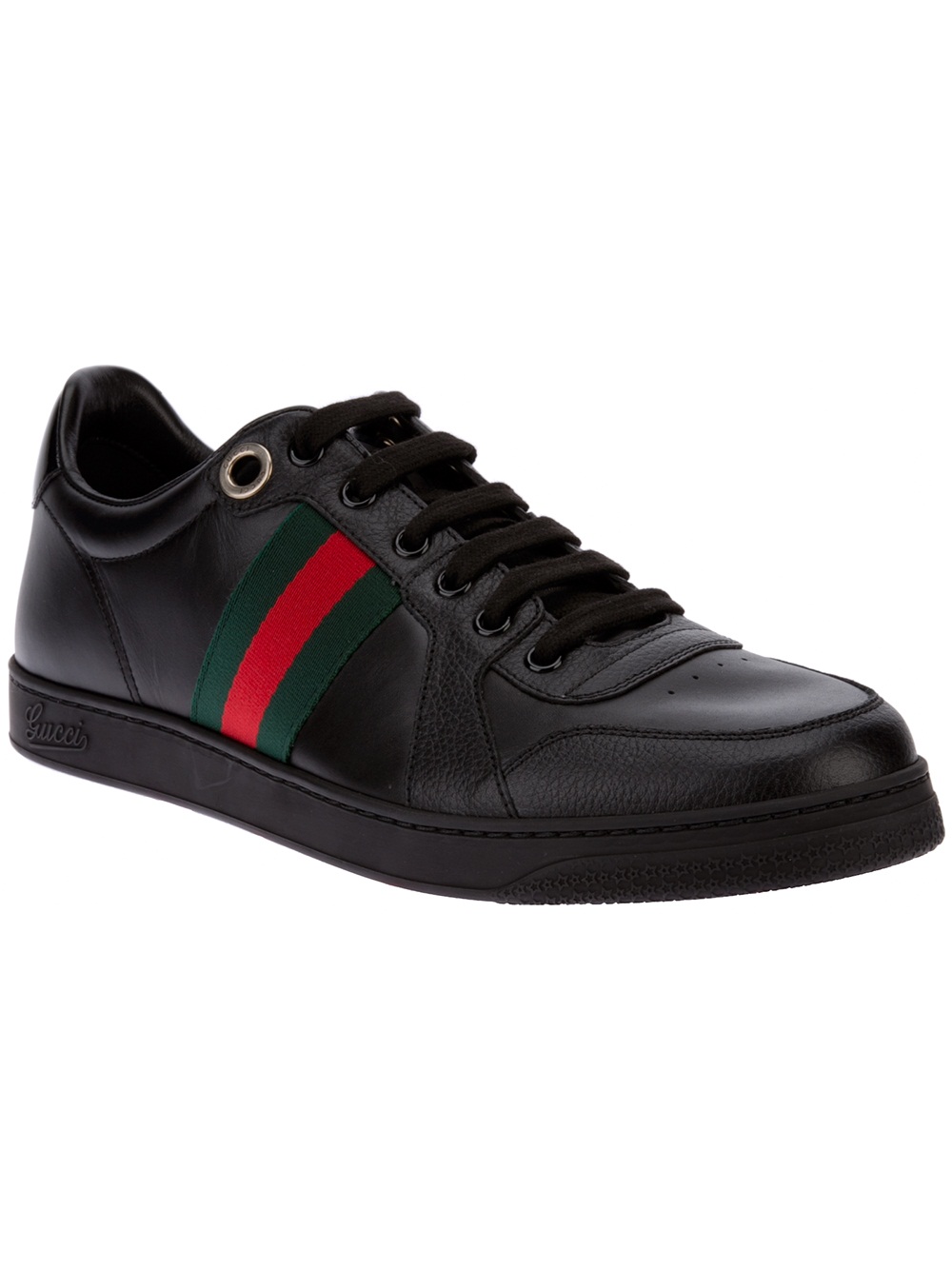 Gucci Lace Up Sneaker in Black for Men | Lyst