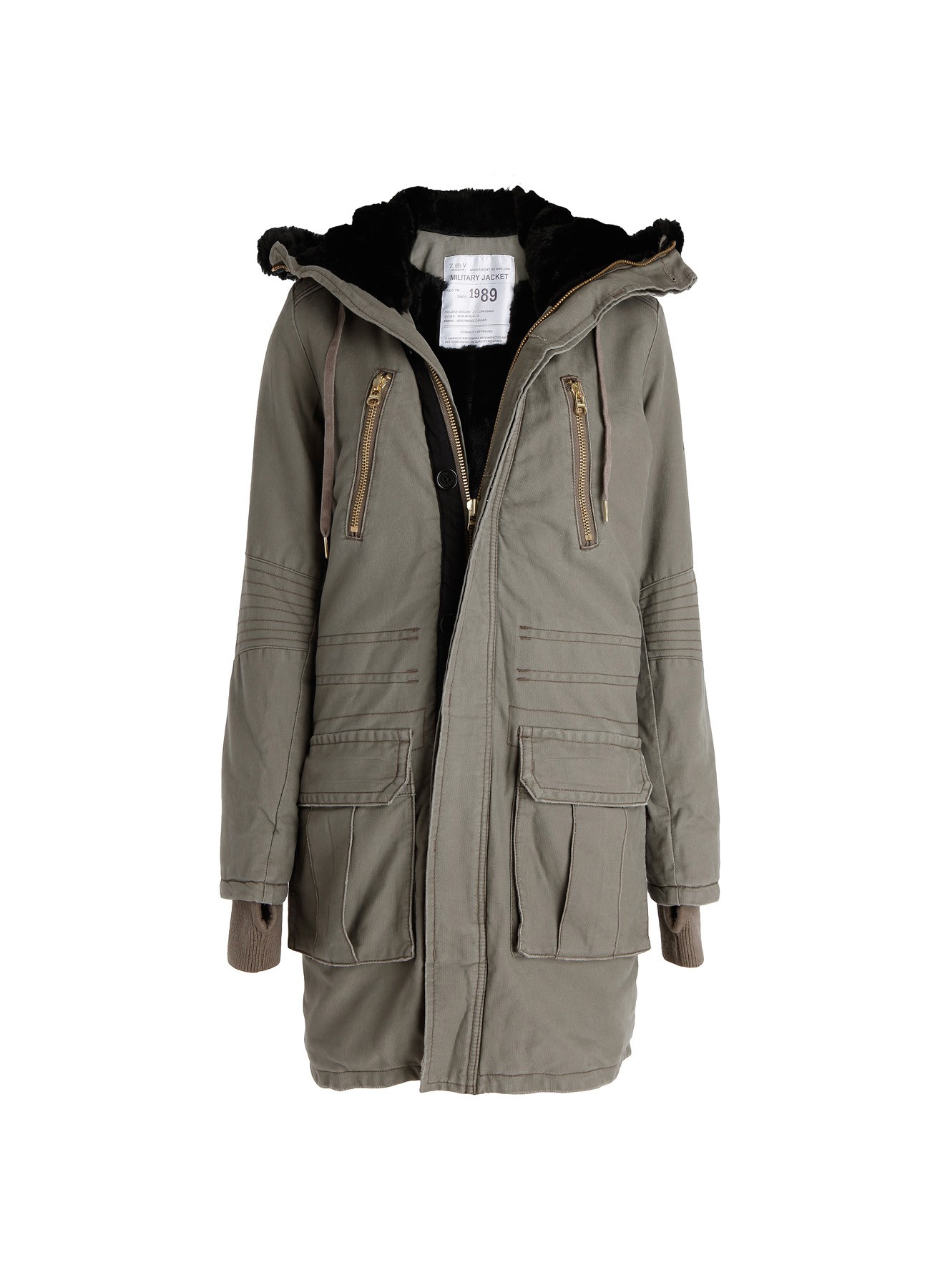  Zadig voltaire  Parka Ketty in Gray Lyst