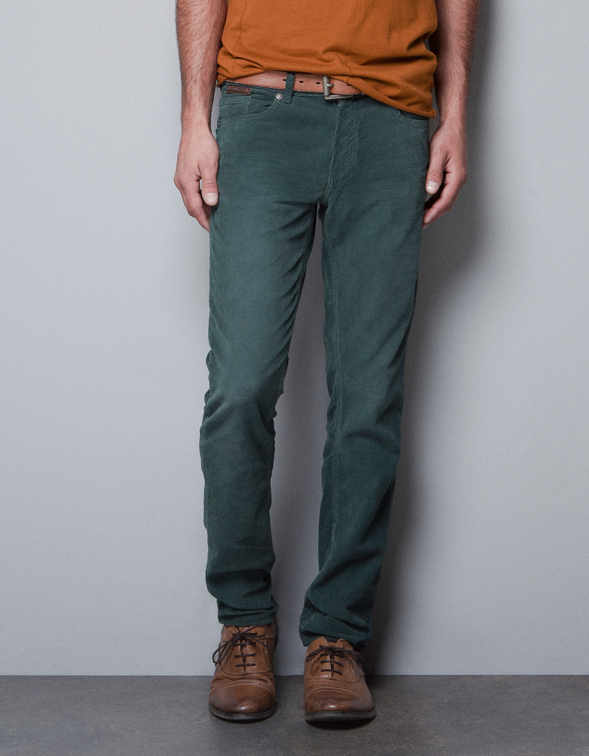 zara blue corduroy trousers