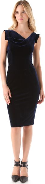 Black Halo Velvet Jackie O Dress in Black | Lyst