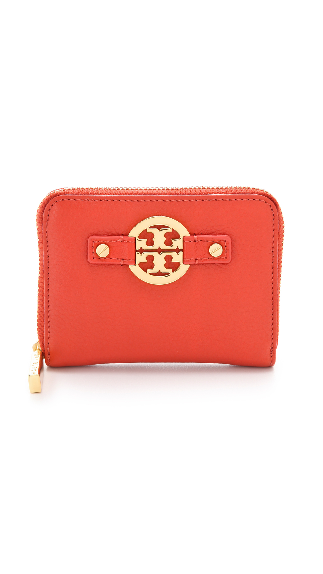 Lyst - Tory Burch Amanda Zip Coin Wallet in Red