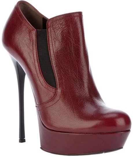 Gianmarco Lorenzi Stiletto Shoe Boot in Red | Lyst