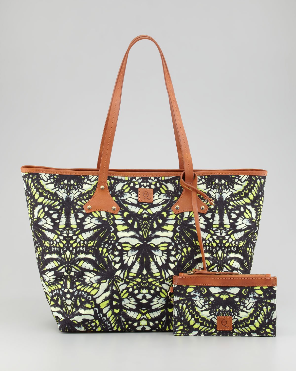 Mcq By Alexander Mcqueen Butterflyprint Canvas Shopper Tote Bag in ...