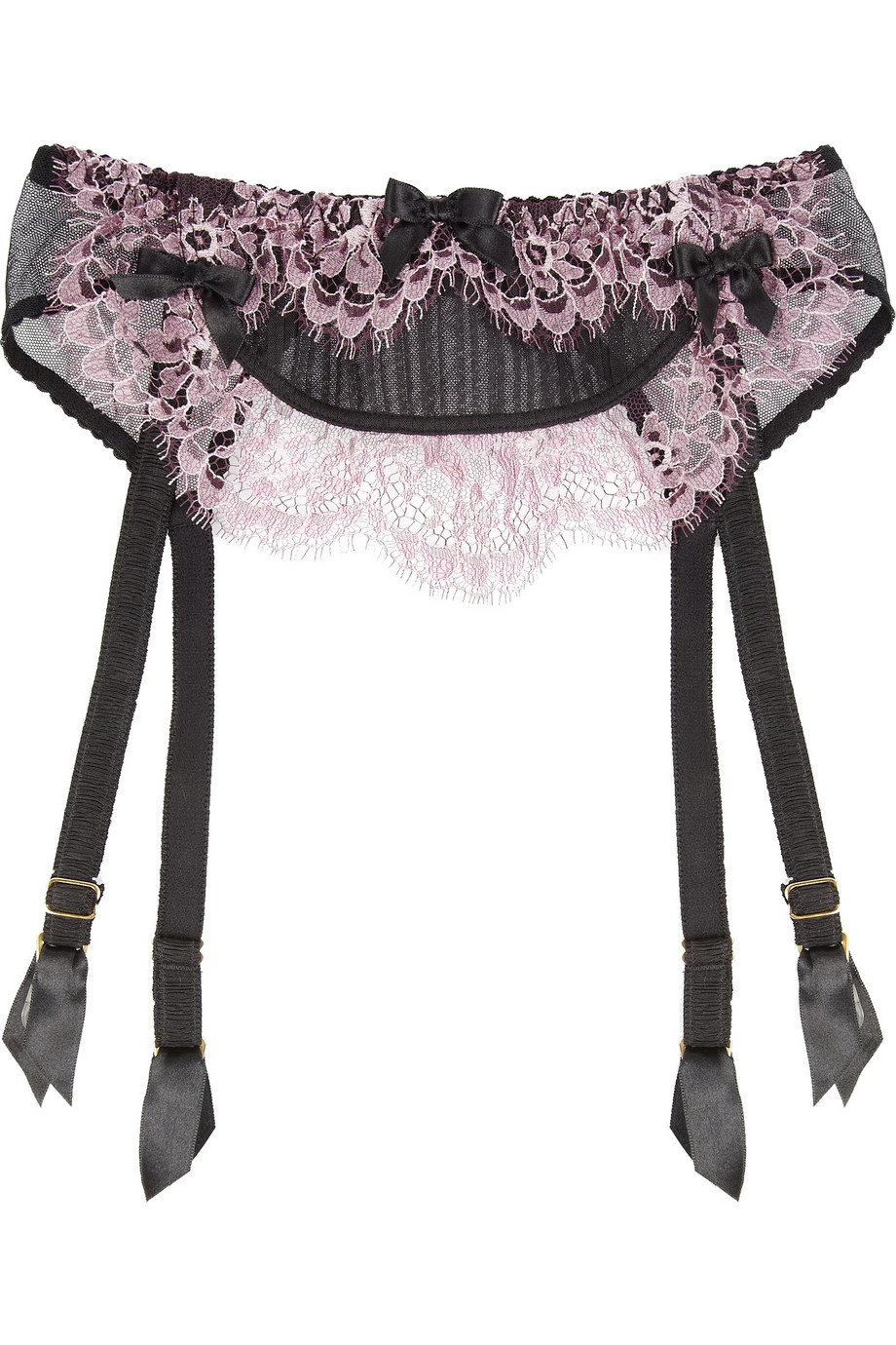 Agent provocateur Verronika Florallace and Tulle Suspender Belt in ...