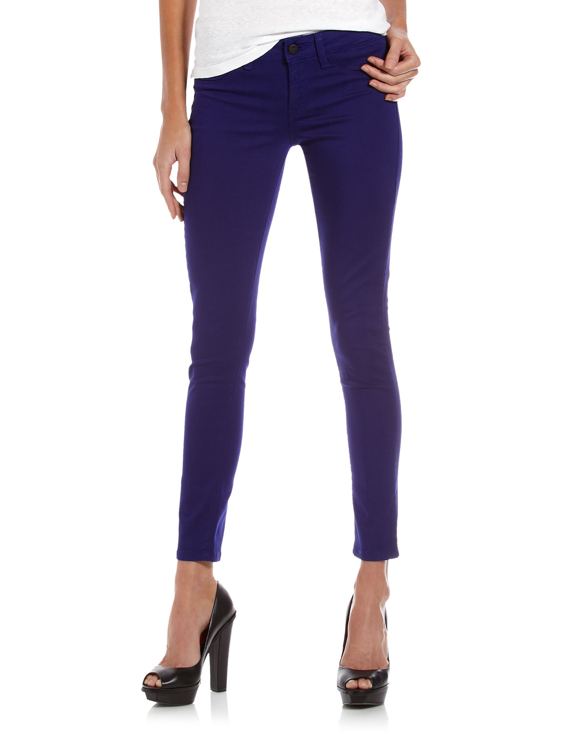 Fade To Blue | Skinny Ankle Jeans Purple Tulip | Lyst