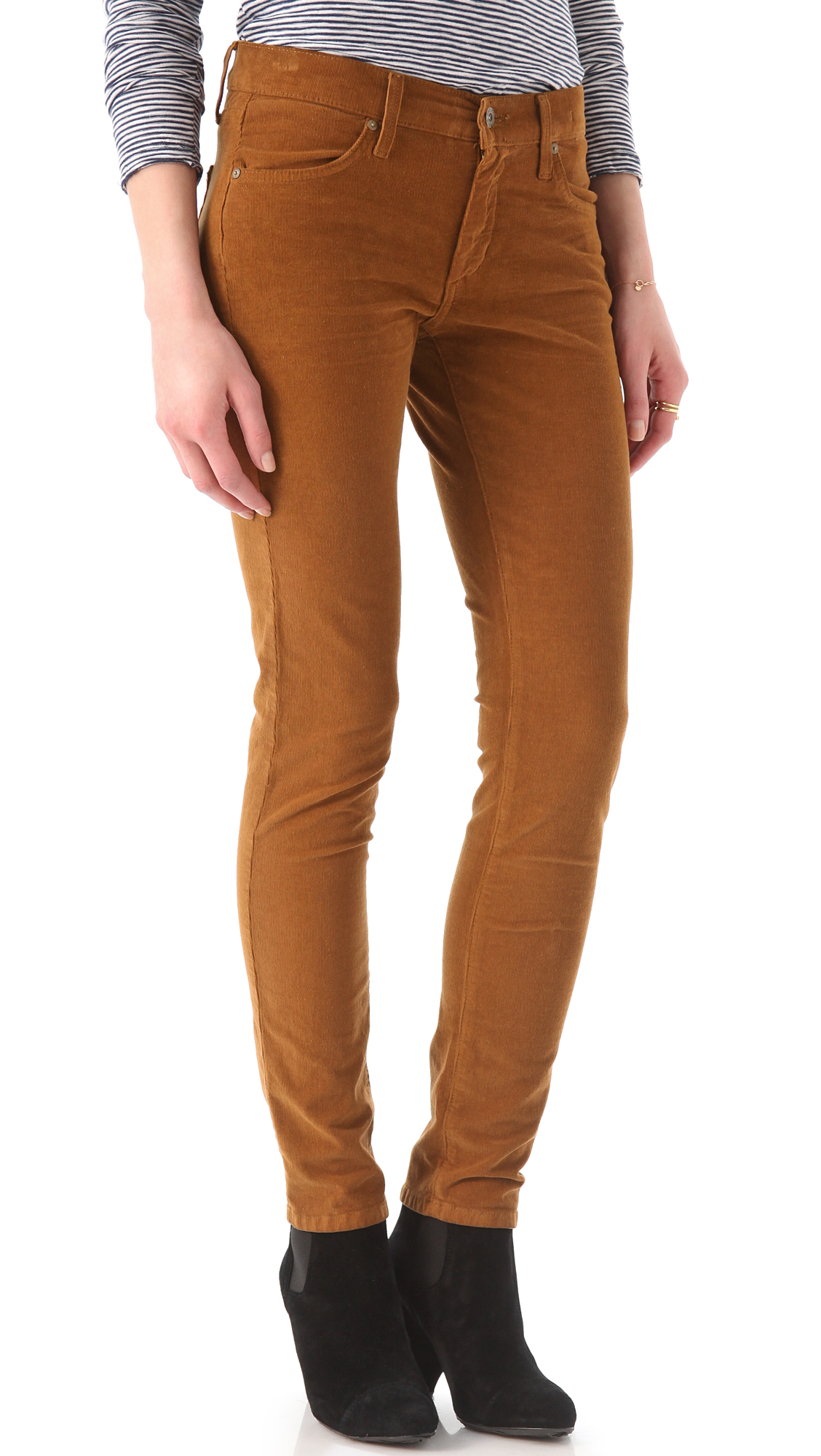 Lyst - James Jeans Slouchy Fit Boyfriend Corduroy Pants in Brown