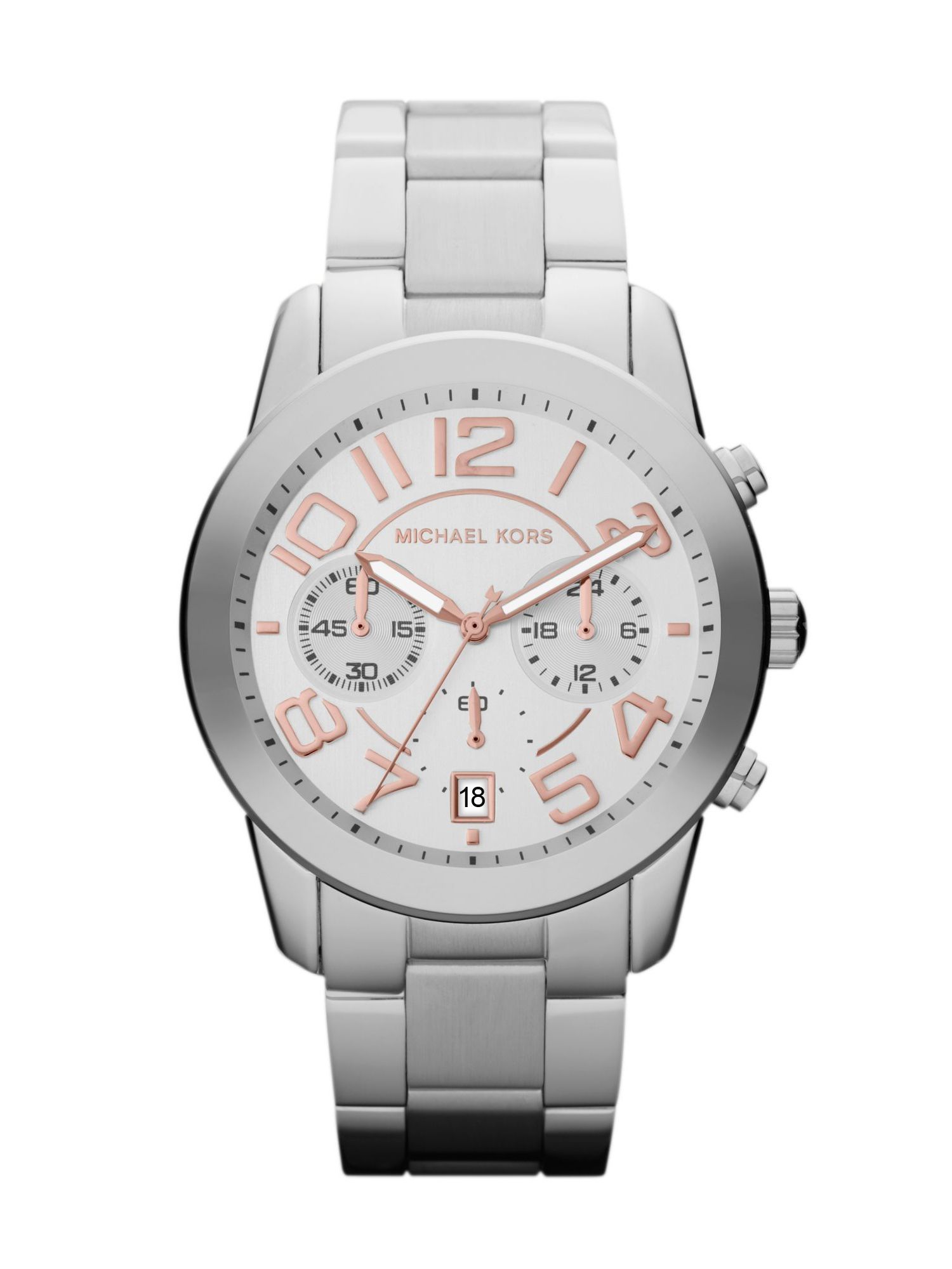 Michael Kors Ladies Sport Watch in Silver | Lyst