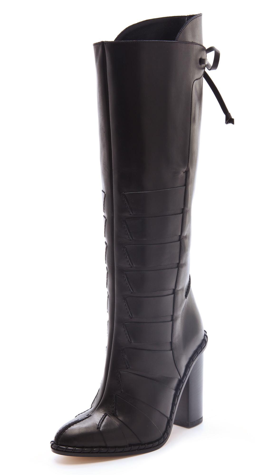 Thakoon High Heel Boots with Stitching in Black | Lyst
