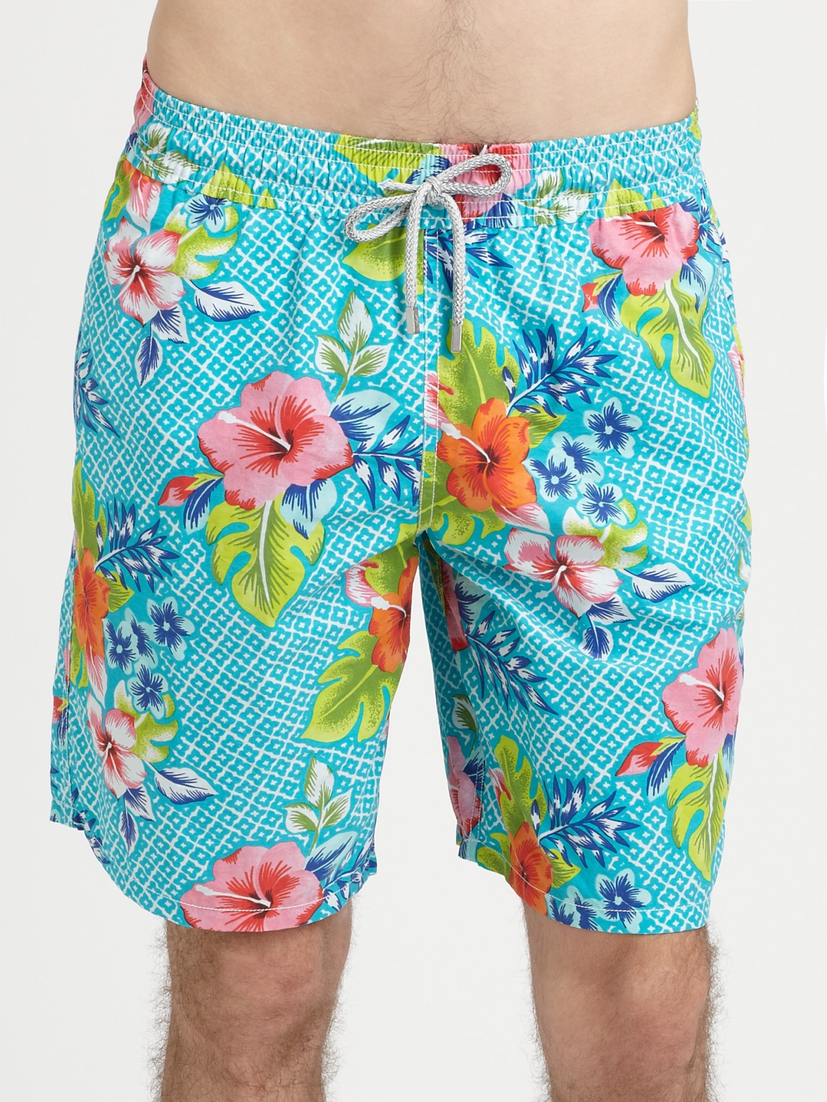 Lyst Vilebrequin Floral Print Swim Trunks for Men
