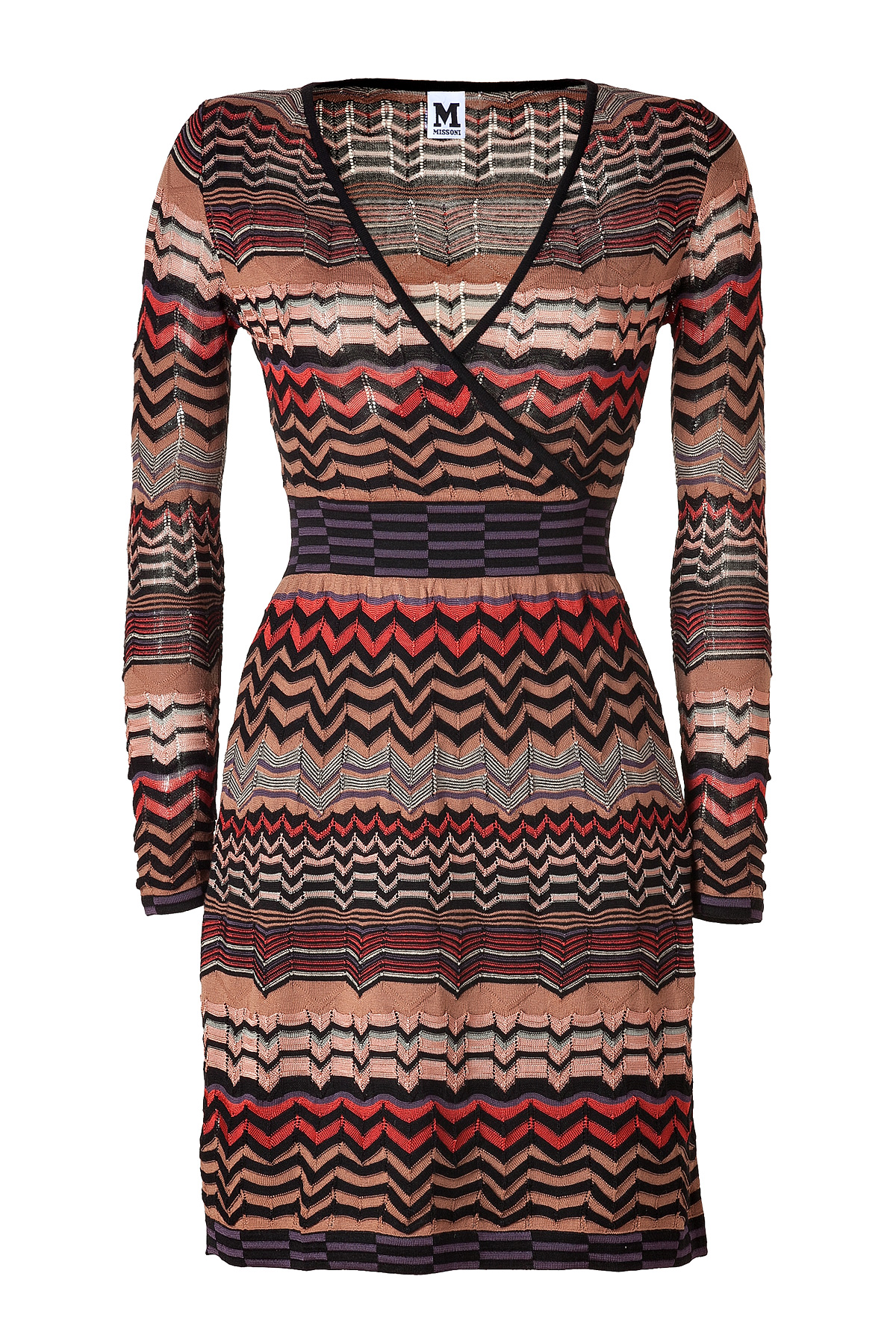 M missoni Blackmandarinmulti Knit Dress in Black Lyst