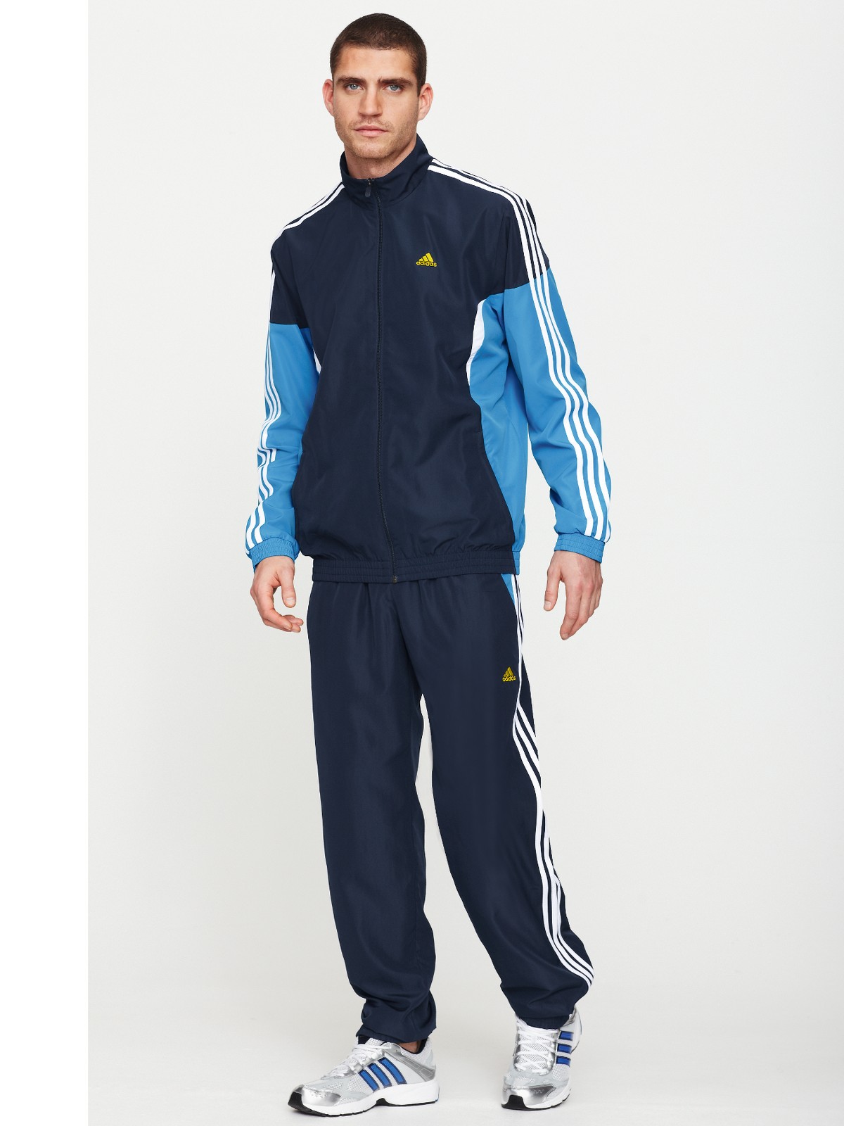 Adidas Adidas Mens Woven Cuffed Tracksuit in Blue for Men (navy) | Lyst