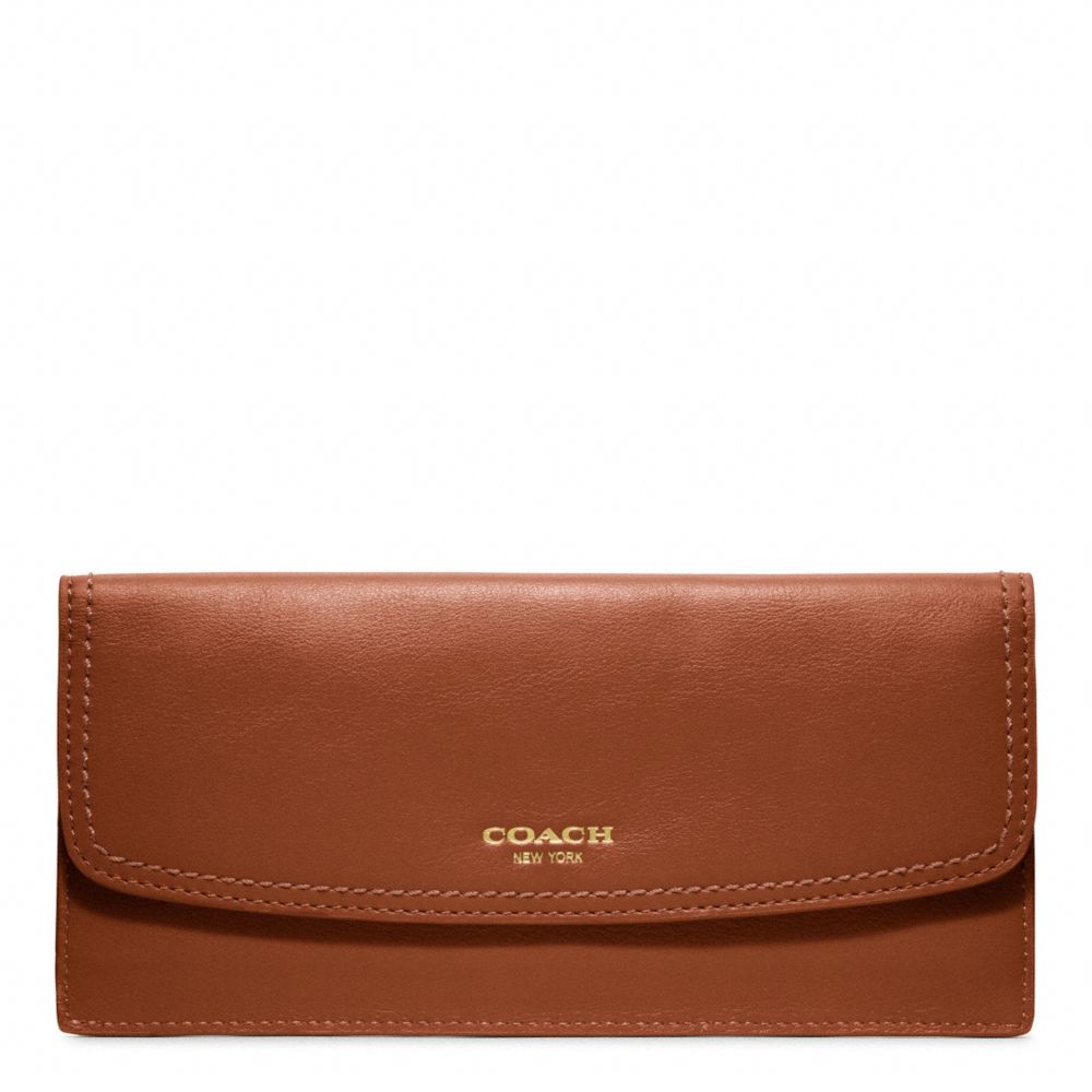 Lyst - COACH Legacy Leather Soft Wallet in Brown