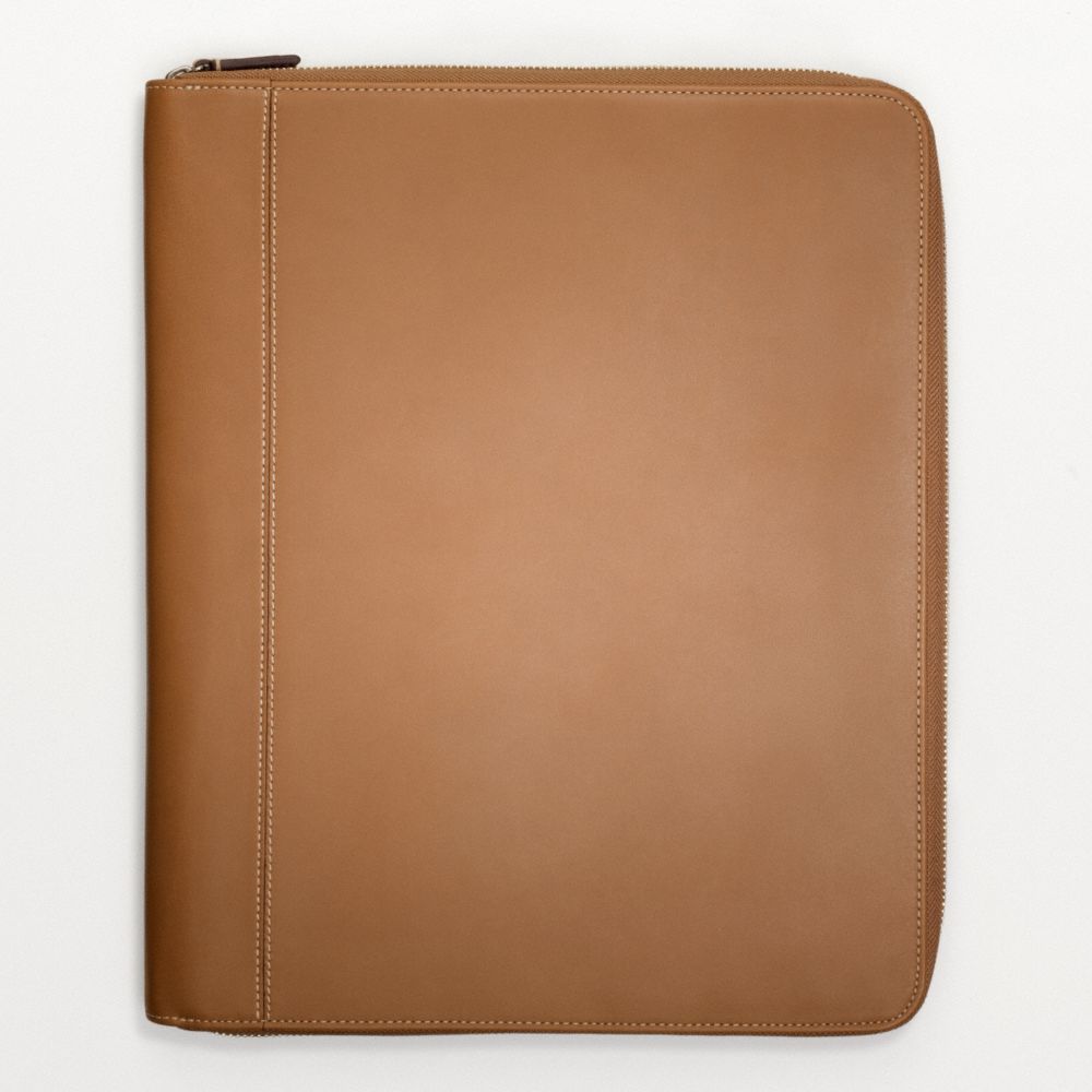 Coach Transatlantic Leather Zip Portfolio in Brown for Men Lyst