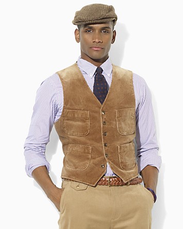Lyst - Ralph Lauren Polo Willington Corduroy Vest in Brown for Men