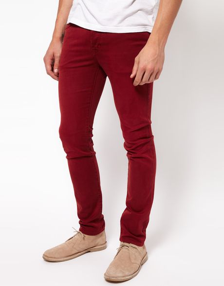 Neuw Jeans Iggy Skinny Red Stretch in Red for Men | Lyst