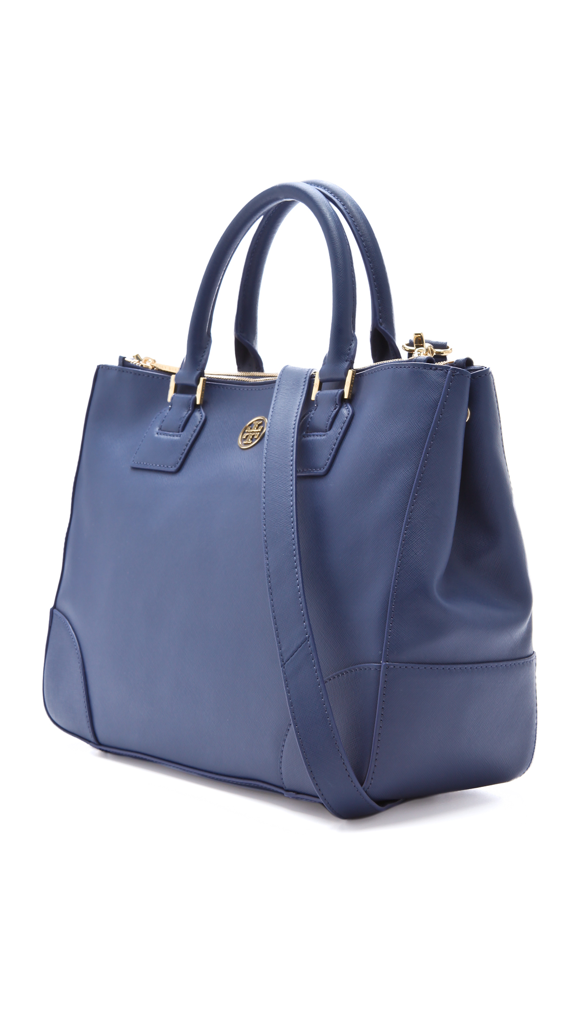 Lyst - Tory Burch Robinson Double Zip Tote in Blue