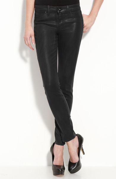 Rich & Skinny Legacy Leather Faux Leather Skinny Jeans in Black (black ...