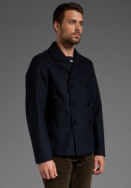 Scotch & Soda Classic Peacoat in Blue for Men (navy) | Lyst