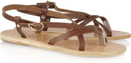 Ancient Greek Sandals Semele Leather Sandals in Brown | Lyst
