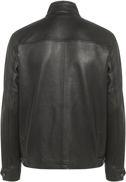 Polo Ralph Lauren Leather Barracuda Jacket in Black for Men | Lyst