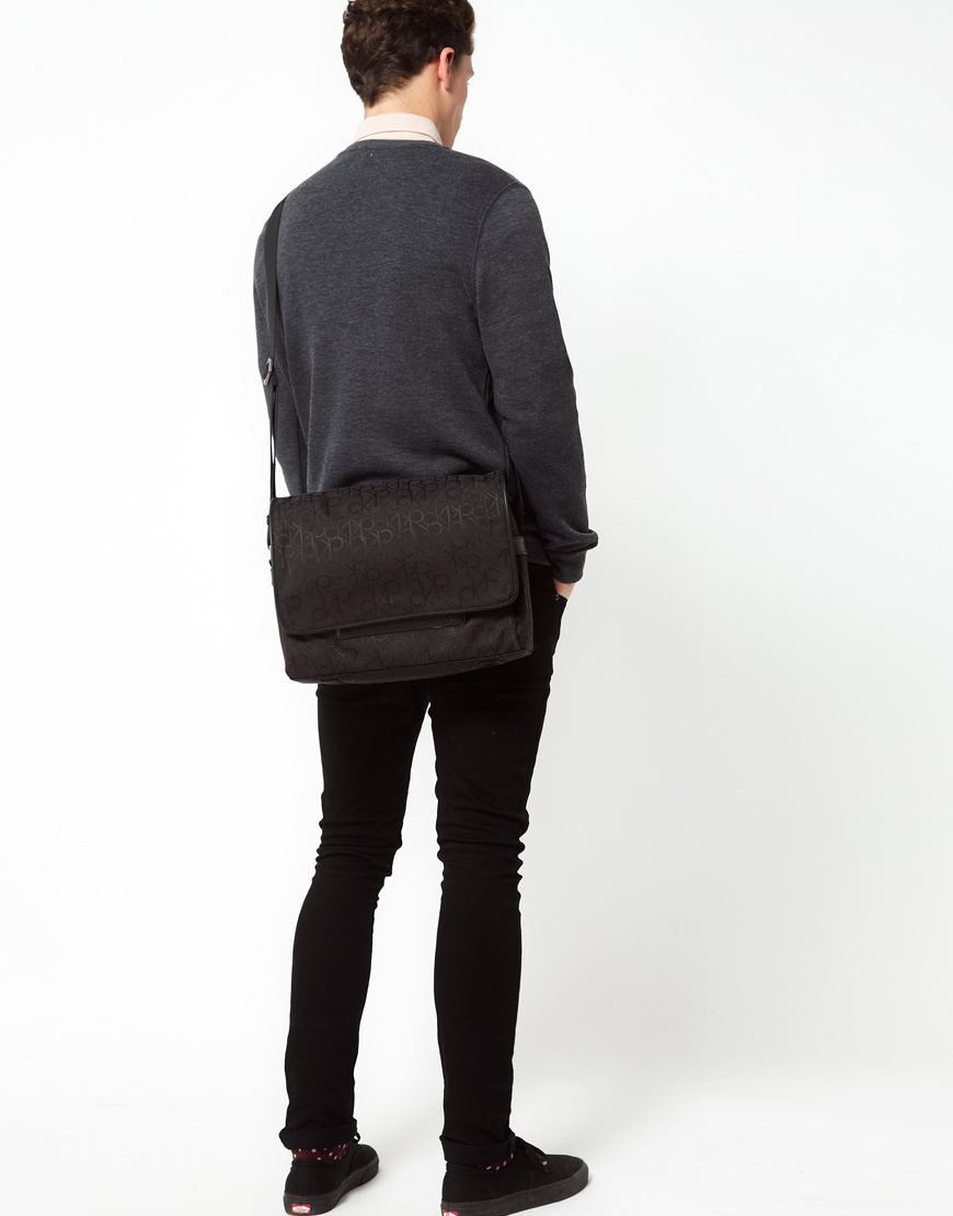 Calvin Klein Messenger Bag In Black For Men Lyst 0673