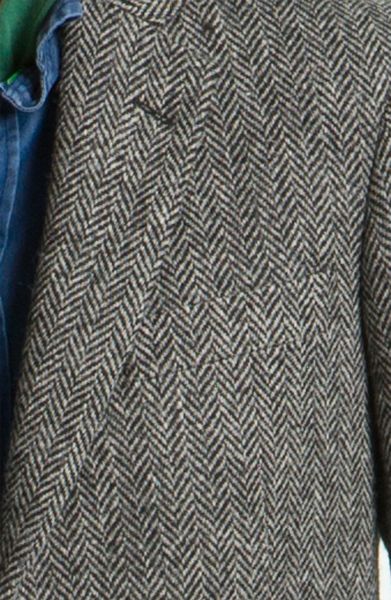 John W. Nordstrom® Herringbone Sportcoat in Gray for Men (black/ white ...