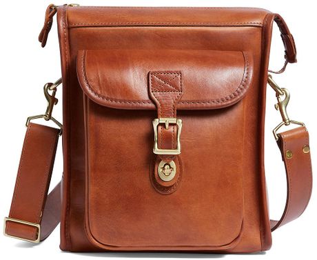 Brooks Brothers J.W. Hulme Leather Correspondent Bag in Brown for Men ...
