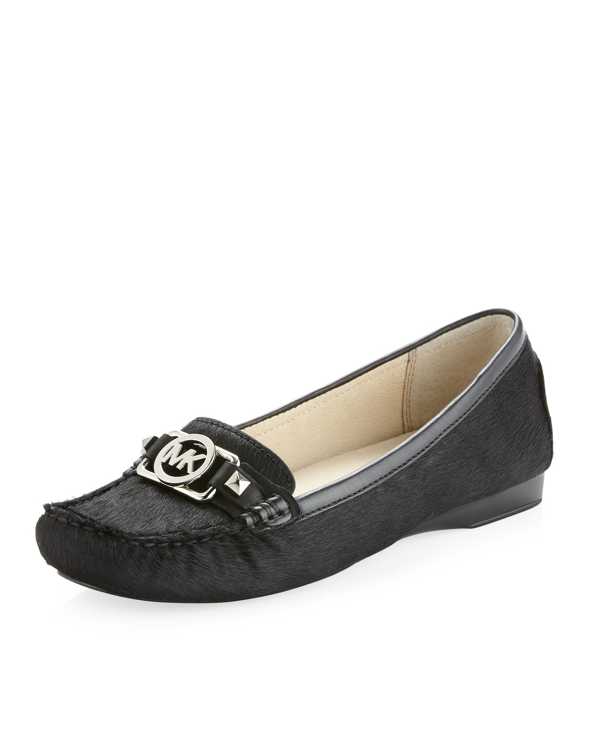 Lyst - Michael kors Charm Moccasin in Black