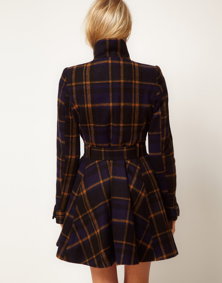 fit and flare coat asos