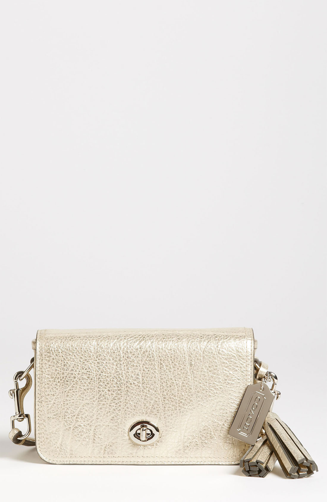 gold coach crossbody