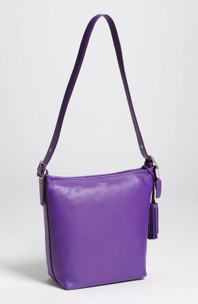 Coach Legacy Tasseled Leather Duffel in Purple (ultraviolet) | Lyst