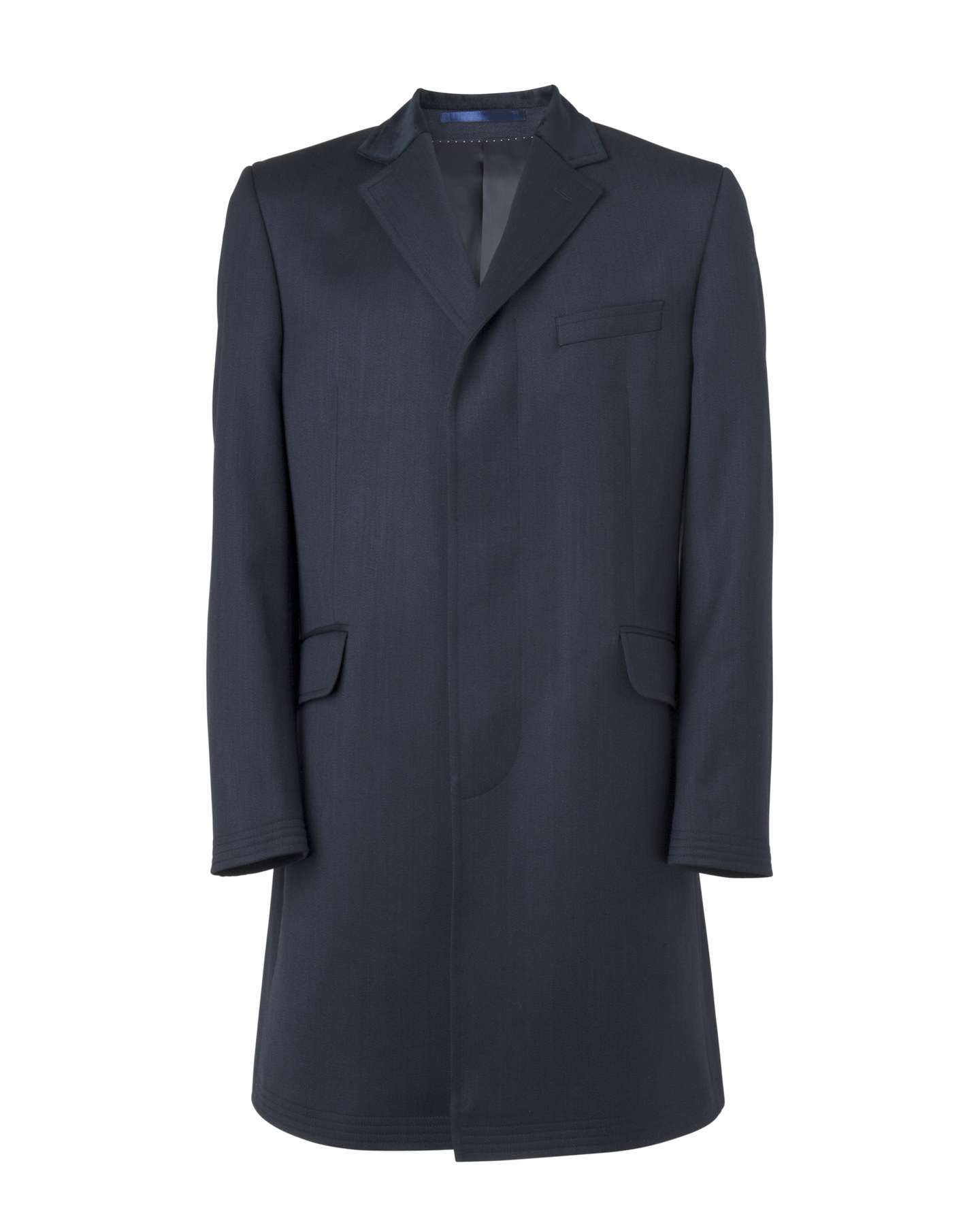 Jaeger Covert Coat in Blue for Men (navy) | Lyst