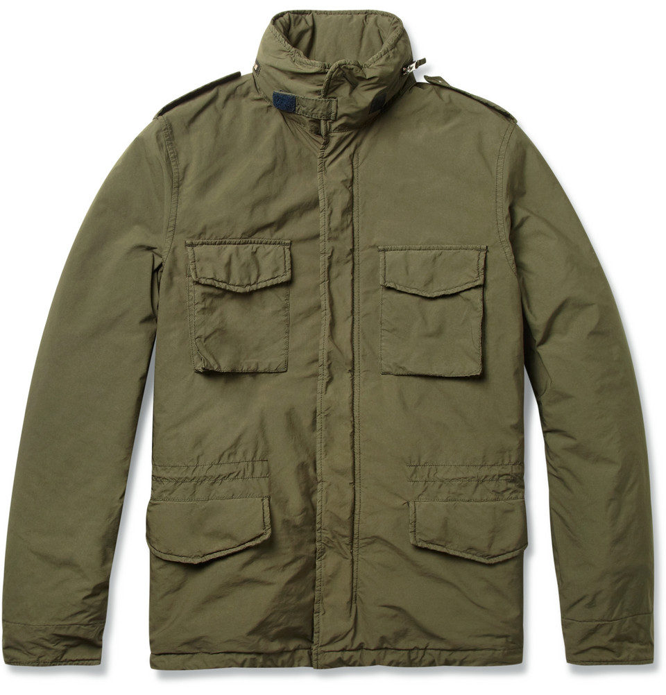 Aspesi Field Jacket with Detachable Quilted Lining in Green for Men - Lyst
