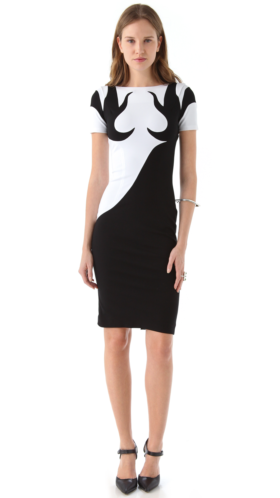Lyst Jen Kao Yin Yang Body Con Dress in White