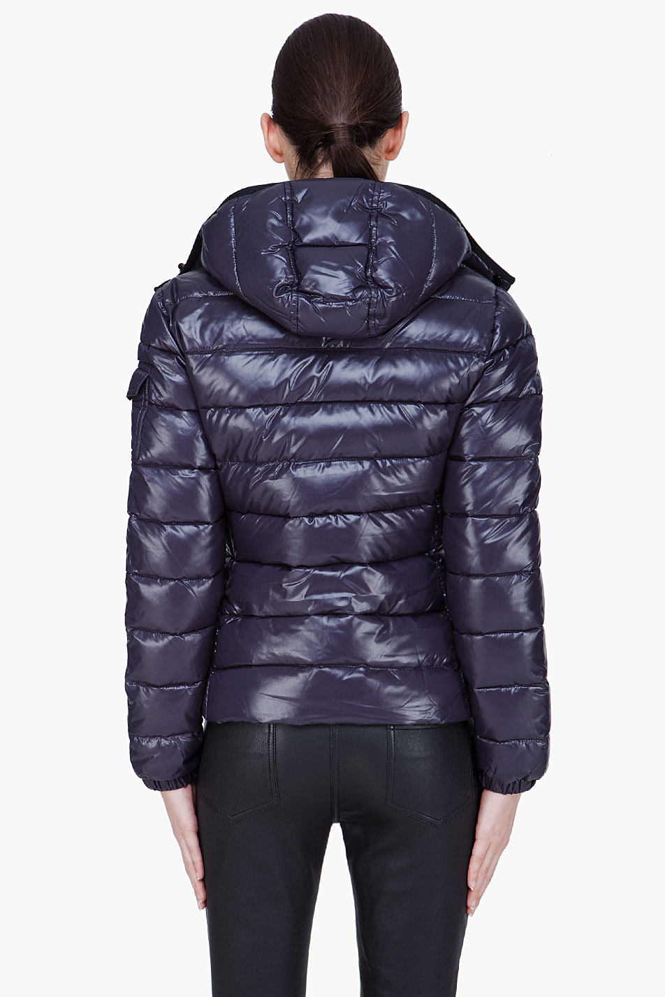 Lyst - Moncler Quilted Navy Bady Jacket in Blue