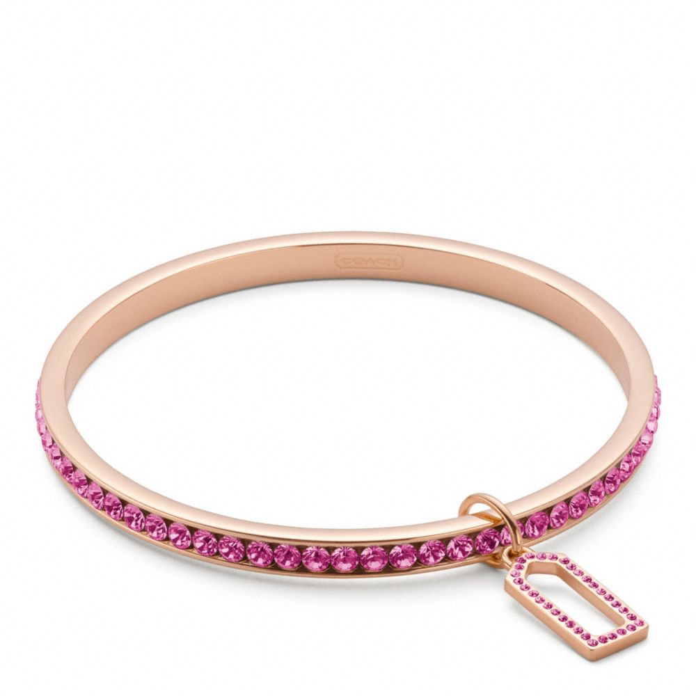 Lyst - Coach Pave Bangle in Pink